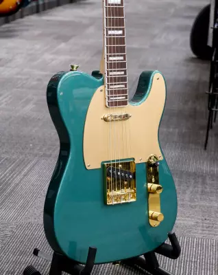 Squier - 40th Anniversary Telecaster, Gold Edition, Laurel Fingerboard - Sherwood Green Metallic